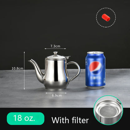 Gourmet Stainless Steel Oil Filter Pot - Low Cost Market LTD