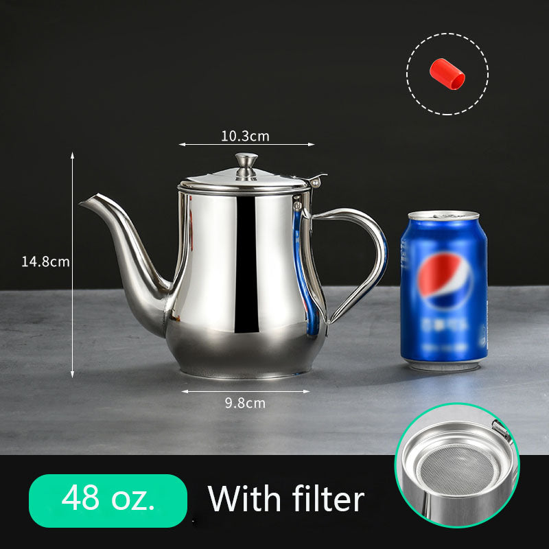 Gourmet Stainless Steel Oil Filter Pot - Low Cost Market LTD
