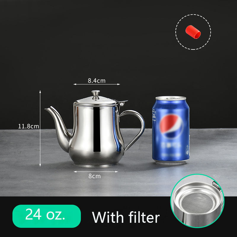 Gourmet Stainless Steel Oil Filter Pot - Low Cost Market LTD