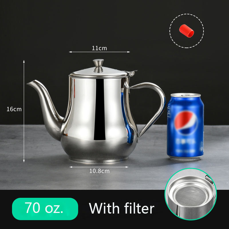 Gourmet Stainless Steel Oil Filter Pot - Low Cost Market LTD