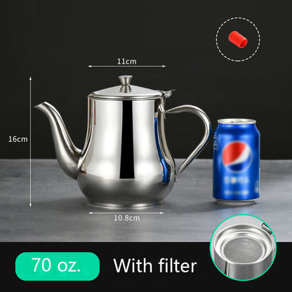 Gourmet Stainless Steel Oil Filter Pot - Low Cost Market LTD
